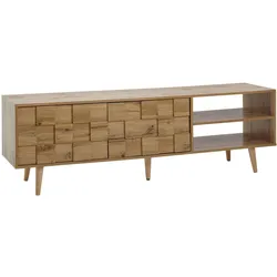 LOWBOARD Eiche-Dekor Modern Stil für 70-Zoll Fernseher