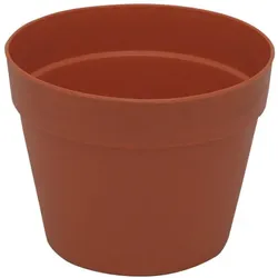 EUROPALMS Übertopf aus Kunststoff, rot, 17cm