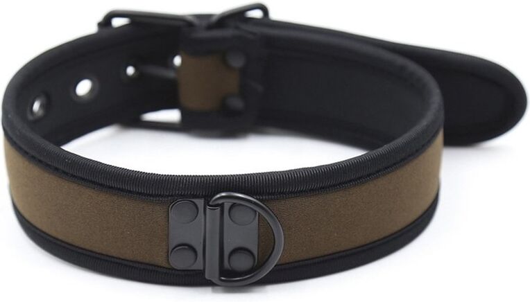 Kinky Puppy Collier Néoprène Simply Puppy Marron