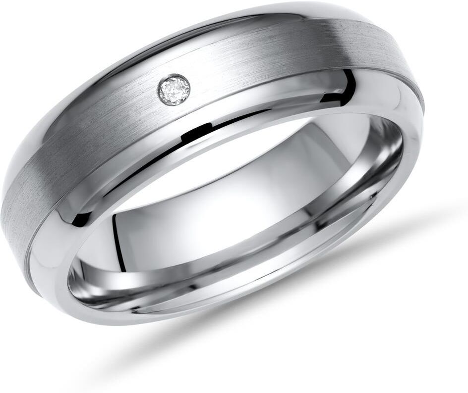 Unique Trauringe Titan Eheringe Diamant Gravur silber