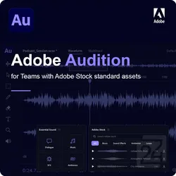 Adobe Audition for Teams with Adobe Stock Standard Assets