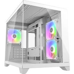Cougar FV150 Mini-Tower PC-Gehäuse, Gaming-Gehäuse Weiß Seitenfenster CGR-2QA6W-RGB