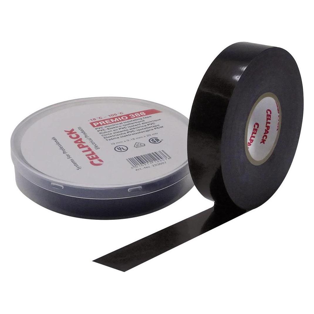 CellPack Isolierband Premio 388 Schwarz (19 mm) (223605)
