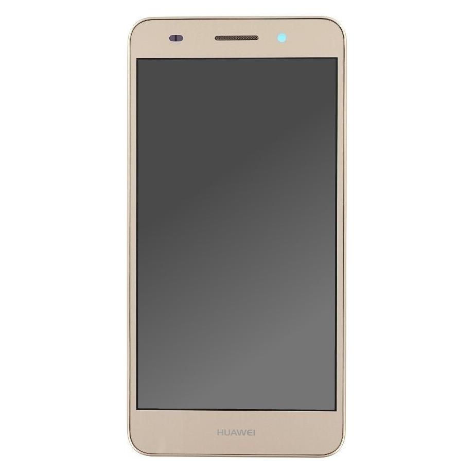 Huawei Display-Einheit + Rahmen + Akku Y6II Compact gold 02350VUK (Display, Huawei Y6 II Compact) (02350VUK)