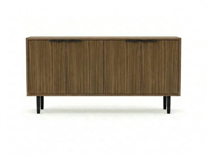 Xlmoebel Nachttisch Elegantes Braunes Holzsideboard für stilvolle Räume, Made in Europa