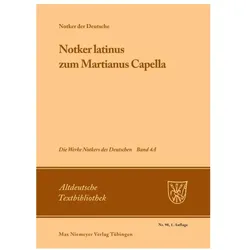 Notker latinus zum Martianus Capella, Sprachbücher von Notker der Deutsche