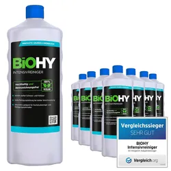BiOHY Intensivreiniger Universal (9x1l Flasche) | Hochleistungs-INDUSTRIEREINIGER | Grundreiniger ideal für Hochdruckreiniger, schaumarm