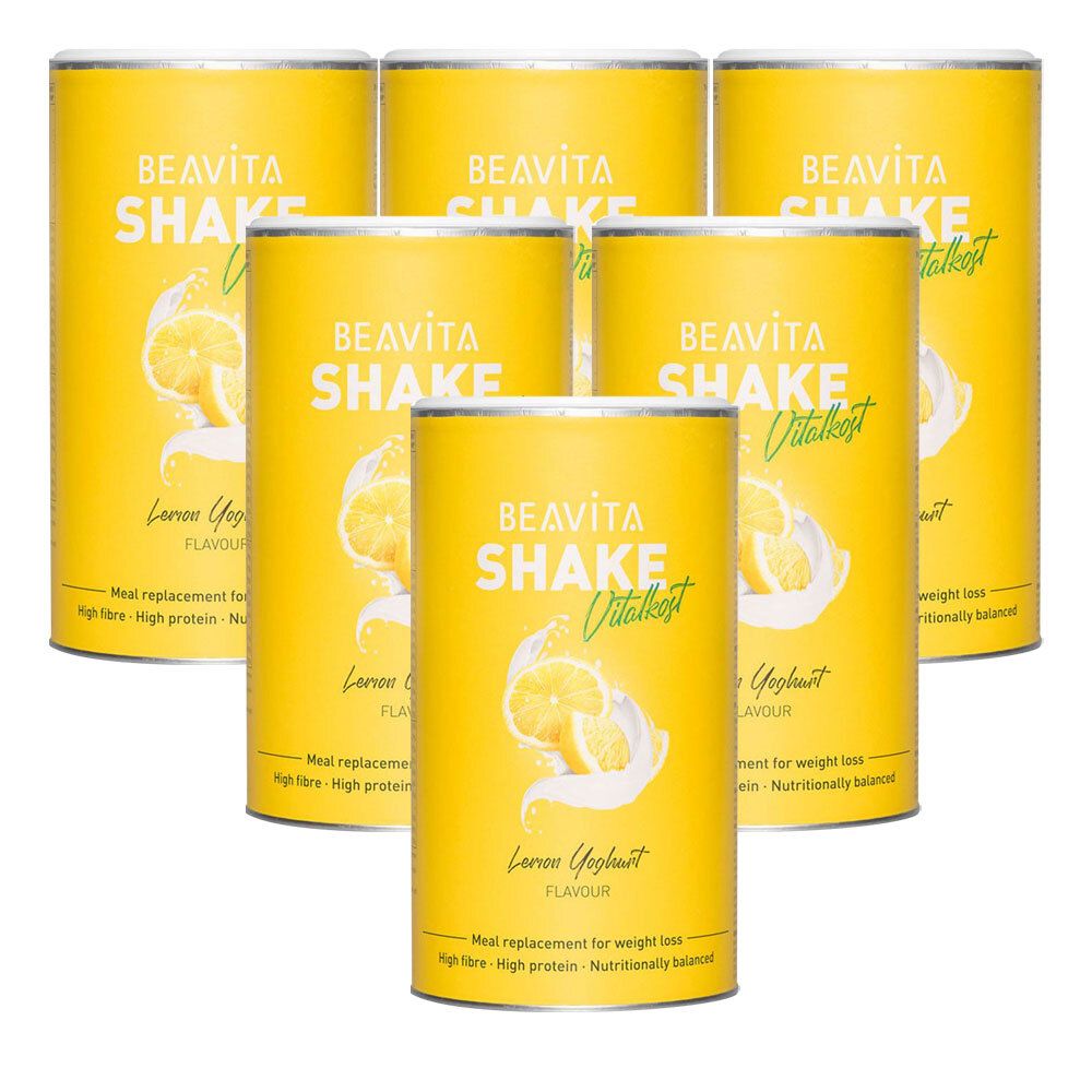 Beavita Vitalkost Plus Diät-Shake, Zitrone-Joghurt 6x572 g Pulver