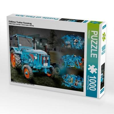 CALVENDO Puzzle Oldtimer Traktor Hanomag | 1000 Teile Lege-Größe 64x48cm Foto-Puzzle für glückliche Stunden