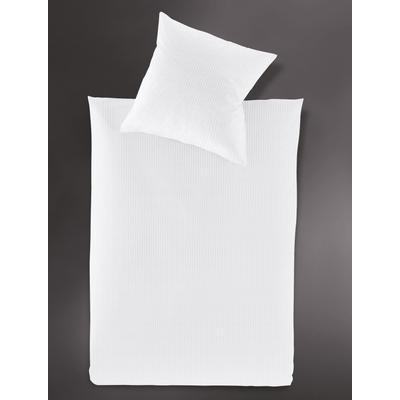Bettwäsche IRISETTE "Lumen 8129", weiß, B/L: 155cm x 200cm, 1 Stk., 1 Stk., Interlock-Jersey, B/L: 80cm x 80cm, 2 Stk., Interlock-Jersey, Obermaterial: 100% Baumwolle, Bettwäsche, Bettwäsche, hochwertig und traumhaft weich