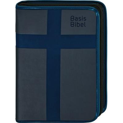 BasisBibel. Die Kompakte. Hülle mit Reißverschluss. Blau