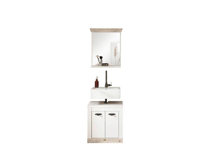 Mid.you Badezimmer, Pinienfarben, 60x200x46 cm, Badezimmer, Badmöbelsets & Badmöbelserien, Badmöbel-Sets