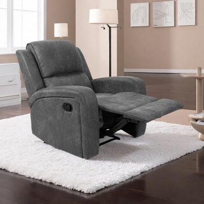 Recliner Chair with Padded Upholstery, Manual Reclining & Ergonomic Comfort, Contemporary Lounge Armchair