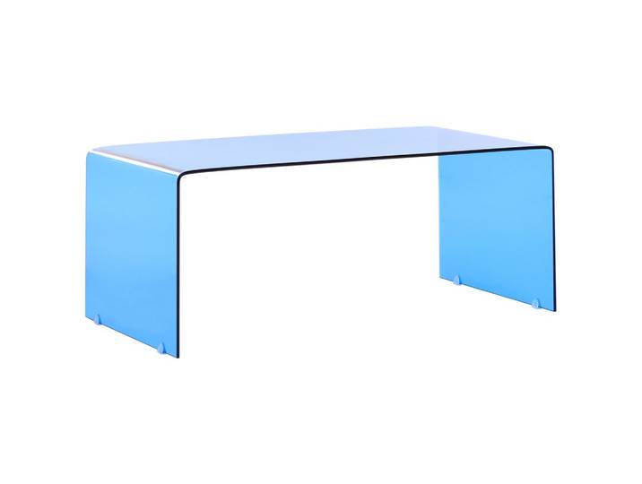 COUCHTISCH Sicherheitsglas Blau Kendall