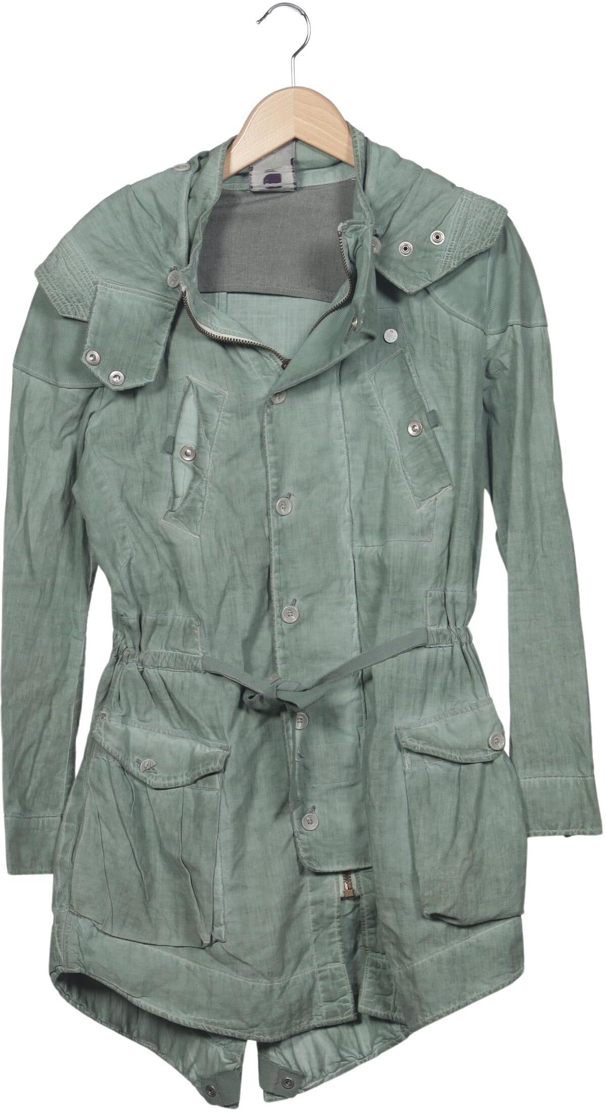 G Star RAW Damen Mantel, Grün, Gr. M, Baumwolle - Second Hand