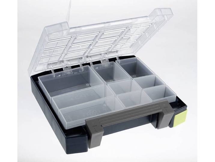 Raaco Assortimentsdoos - Boxxser 55 - Met 9 inzetbakjes - 224 x 241 x 55 mm - 138277
