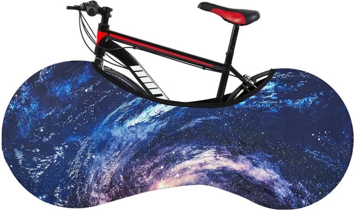 INF Mountain-Bike Schutzbezug aus Nylon mit Sternenmuster - Schützt Fahrrad und Boden, Größe 16cm x 70cm