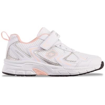 Sneaker LOTTO, Kinder, Gr. 31, rosa (weiß, rose), Kunstfaser, Synthetik, metallic, Schuhe Sneaker, - ohne Schnüren: mit Elastiksenkeln