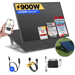 onLite: 900 Watt Balkonkraftwerk - Garten & Flachdach / ohne Speicher / 5m