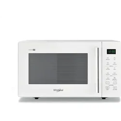 Whirlpool MWP 253 W Flache Aufbaumikrowelle mit Grill 25 L 900 W Weiss, Mikrowelle, Weiss