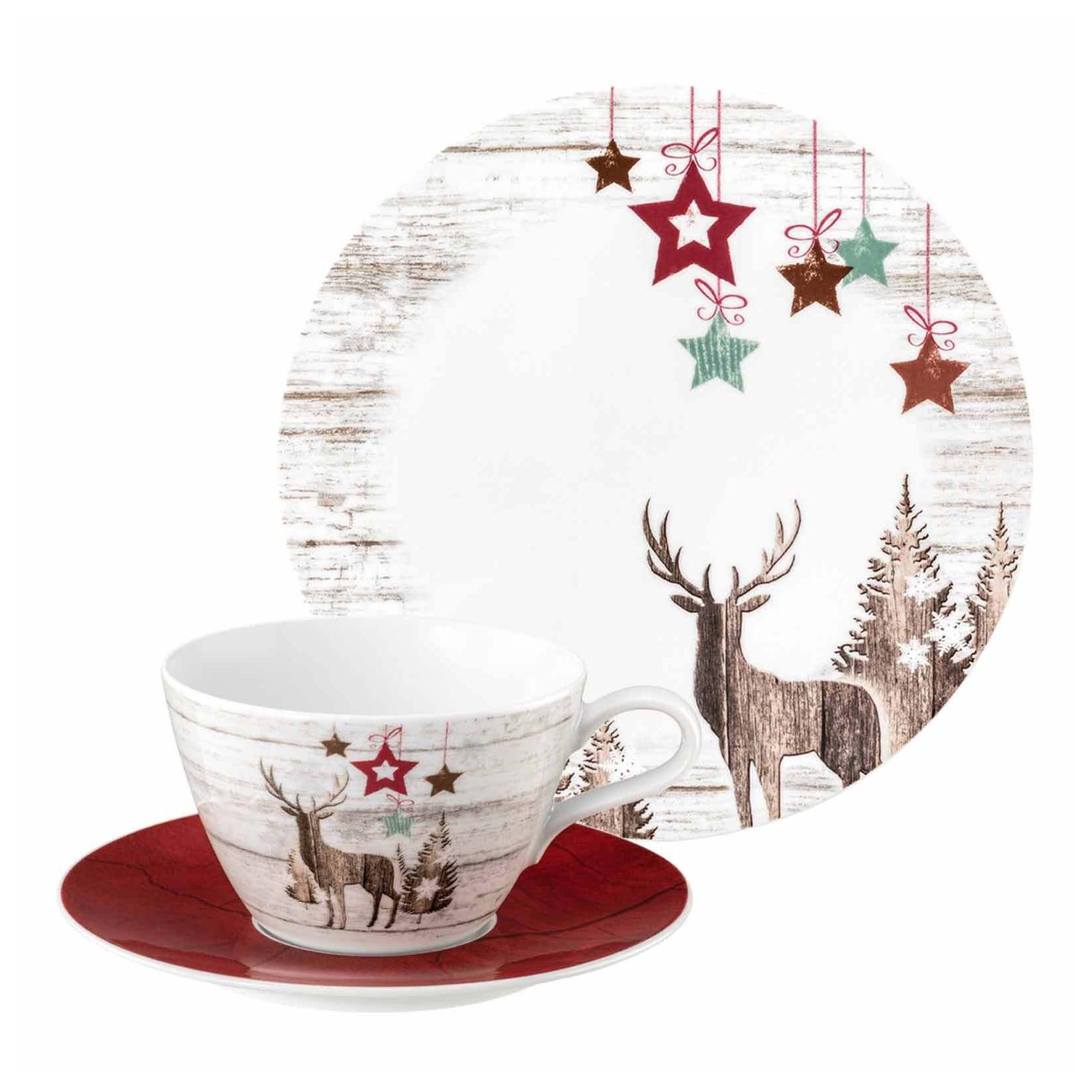 Seltmann Weiden Milchkaffeeservice Life Christmas 18-tlg.