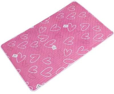 Inspire Select Waterproof Baby Mattress Protector Pad 19.7 27.6 Inches Washable Urine Mat For Toddlers With Cute Cartoon Design pink Love