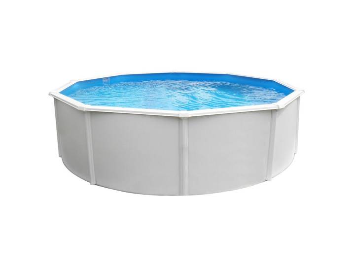 Stahlwandpool rund Steely Supreme mit Leiter Ø 550 cm