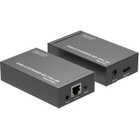 HDMI IP Extender Set, HDMI Verlängerung schwarz, 1x Sender, 1x Empfänger