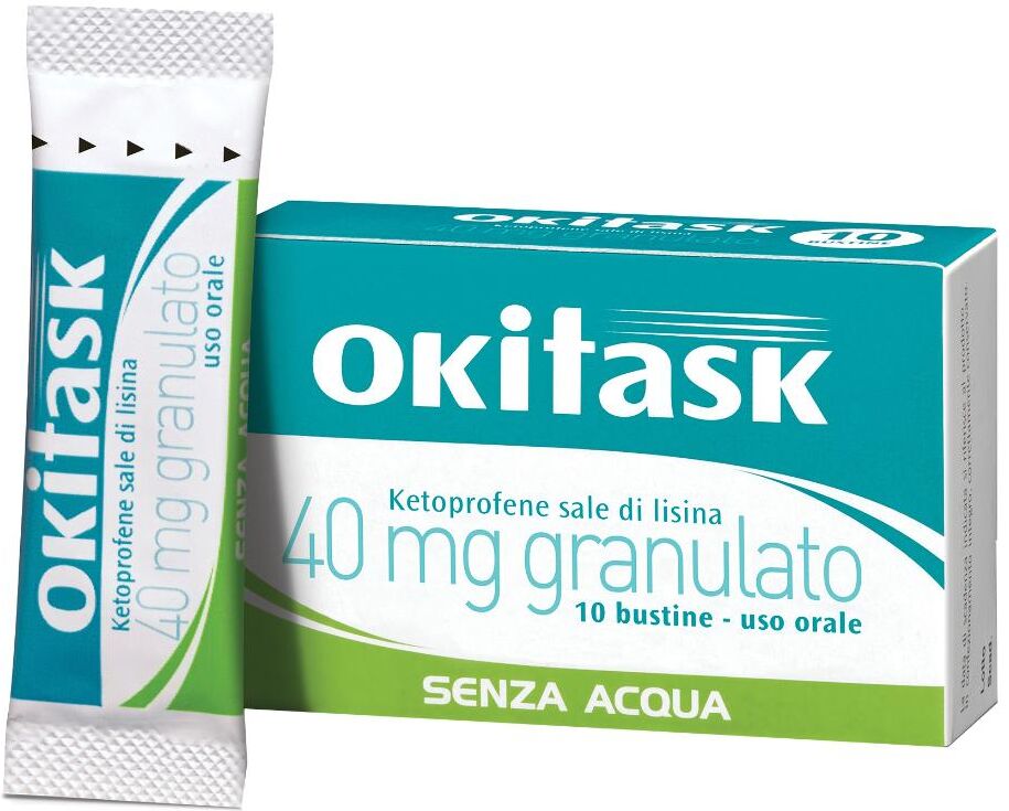 DOMPE' FARMACEUTICI SpA Dompé, Okitask Granulato 40mg, 10 Bustine