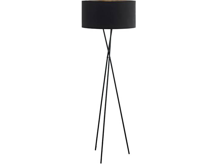 Eglo Stehlampe Fondachelli Schwarz/Kupfer Stahl 51 cm 152 cm - Material: Stahl/Stoff - LED