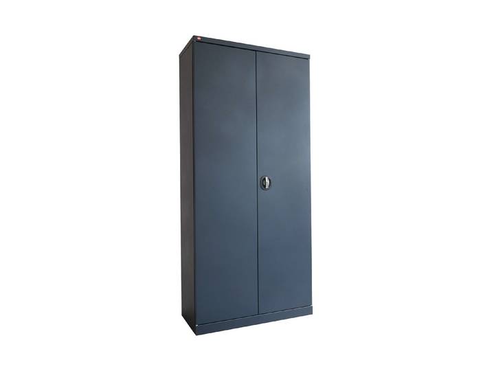 ayce Metallschrank 85x40x186cm Traglast: 60 kg pro Boden Schwarz