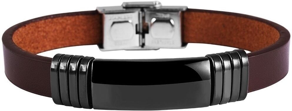 Armband ADELIA´S "Armband aus Leder 21 cm", braun, Armbänder, Damen, 21cm, Leder, Armband, Ideal zum Verschenken – schlicht und stilvoll