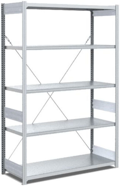 Type d'étagères Bito:L,M,S base 40mm-ensemble sol / M 200kg 1999x 996x524 galvanisé (C1230-0027)