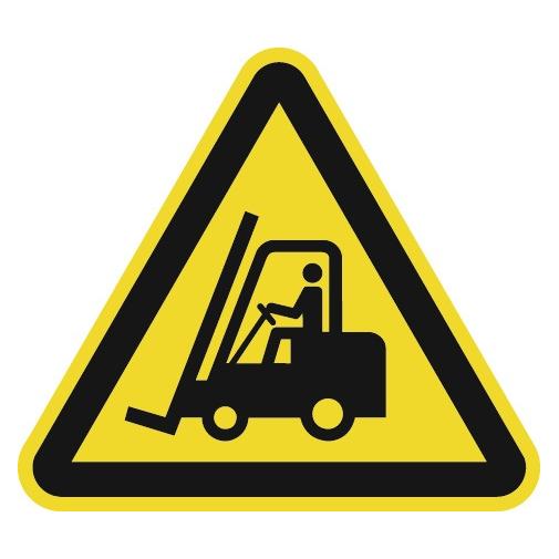 HP Autozubehör Warnzeichen ASR A1.3/DIN EN ISO 7010 200 mm Warnung vor Flurförderzeugen Folie (9000477659)