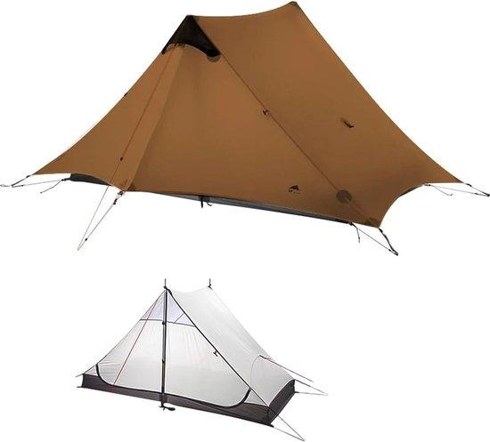 Ultraleichtes Zelt für 2 Personen, geeignet für 3/4 der Jahreszeiten, aus professionellem 15D Silnylon, ideal für Camping, Klettern und Wandern, leicht und wasserdicht