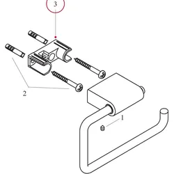 Hansgrohe Kunststoff-Halteelement Axor Steel 2 Ausstattung, 96938000 96938000