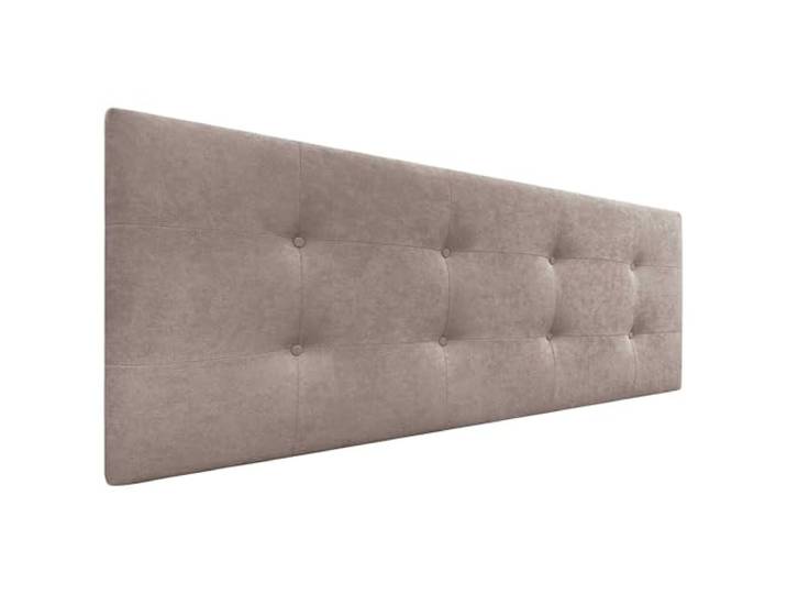 DHOME Kopfteil, gepolstertes Bett Kopfteil 8cm dick. Gepolstertes Kopfteil ACUALINE Stoff und Kunstleder. Bett-Kopfteile (Stoff Erde, 160cm (Betten 150/160))