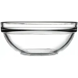 Pasabahce Satz von 6 Schalen Chef's stapelbar Glas, Transparent, Cm 6