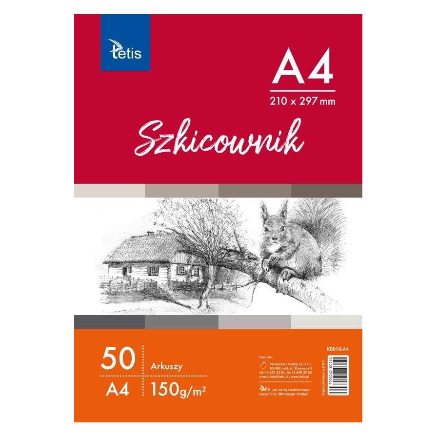 Tetis Skizzenbuch A4 50k weiss (A4) (KB010-A4)
