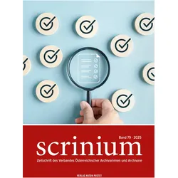Scrinium Band 79 - 2025, Fachbücher von Thomas Just