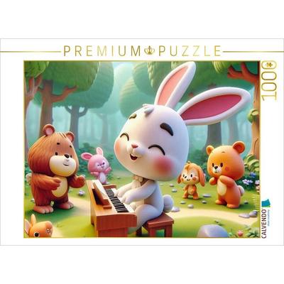 CALVENDO Puzzle Der Wald ist voller Musik | 1000 Teile Lege-Größe 64x48cm Foto-Puzzle für glückliche Stunden