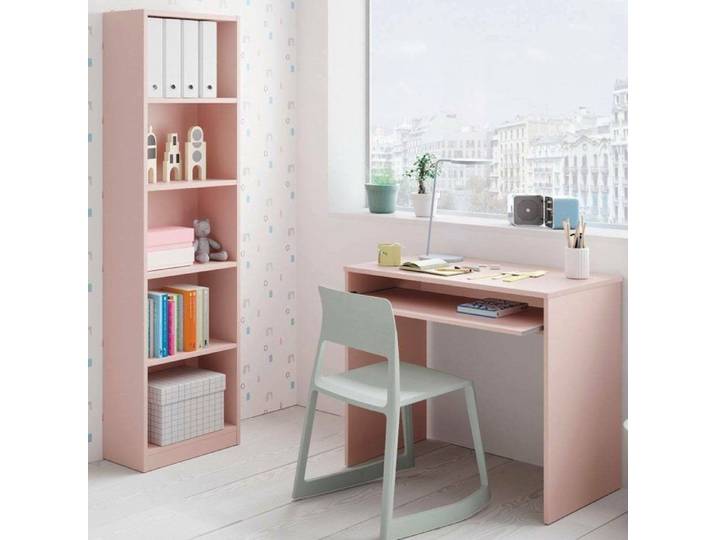 Composition Chambre à Coucher Gaggi Dmora Bois Noble Rose 90x54x79h cm