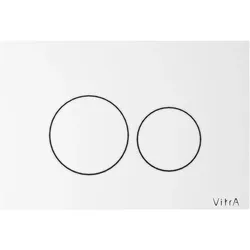 VitrA Origin WC-Betätigungsplatte für 2?Mengen?Spülung Weiß Hochglanz,740-2400 740-2400