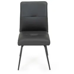Stuhl Lagos Leder Black