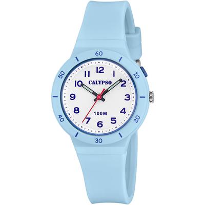 Quarzuhr CALYPSO WATCHES "Sweet Time", blau (hellblau), Armbanduhren, Kinder, Quarzuhr, Armbanduhr, Kinderuhr, Geschenkidee, Geburtstag, Schulanfang