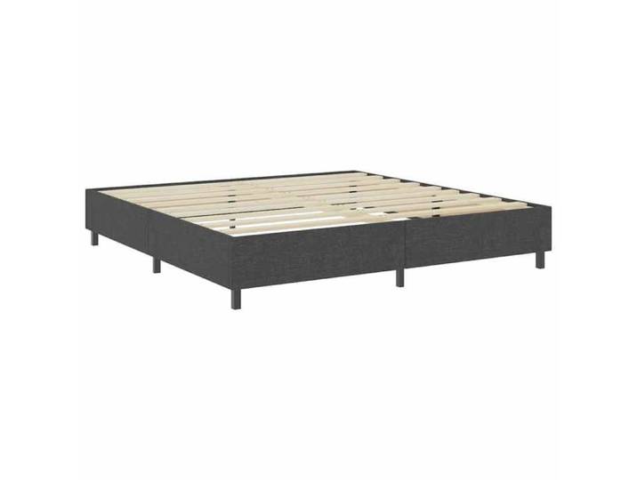 BESTLIFE Sommier à lattes de lit sans matelas gris tissu 200x200 cm avec manuel de montage（80580994）VIDAXL