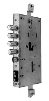 MOTORISIERTE ELEKTRONISCHE SCHLIESSE FÜR SICHERHEITSTÜREN, Modell 'X1R SMART', Hersteller ISEO, Artikelnummer E63 - Gehäusegröße: 136 x 262 mm