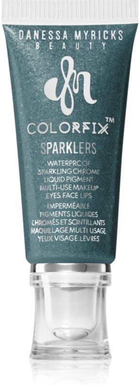 Danessa Myricks Beauty Colorfix Sparklers multi-purpose makeup for eyes, lips and face shade Evergreen 10 ml