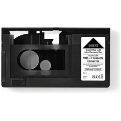 Nedis VHS Converter Conversion: VHS-C to VHS (Diverses Video Zubehör), Video Zubehör, Schwarz