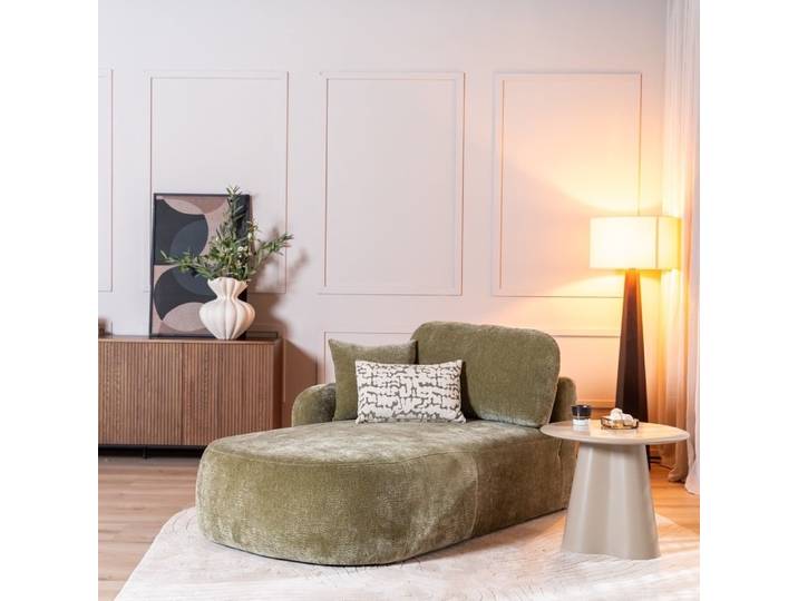 Bronx71 Chaiselongue Vienna Chenille Grün links